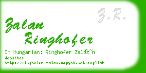 zalan ringhofer business card